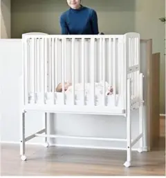 【美品】そいねーるAD ミニ ホワイト60×90cm マットレス付のサムネイル