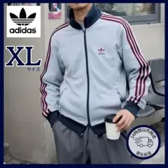 【新品】XLサイズ　adidas トラックトップ ワッフル アディカラー グレー