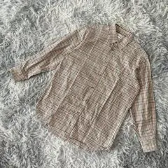 『BURBERRY』バーバリー　長袖チェックシャツ　コットン100%　推定90s