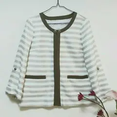 【hk0208様専用】 2点目おまとめ ボーダージャケット&ラメトップス