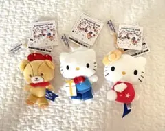 新品　タグ付き　ハローキティ　50th ぬいぐるみキーホルダー　3点セット
