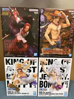 ワンピース ルフィ ボニー シャンクス エース フィギュア4体セット
