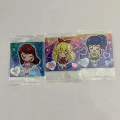 アイカツ ウエハースシール 3枚セット ソレイユ 星宮いちご 霧矢あおい 紫吹蘭