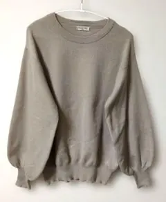美品・サマンサモスモス・ボリューム袖ニット・ベージュ