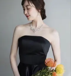 BCBG MAXAZRIA ベアトップチュールドレス 2 ピンク ブラック 水玉