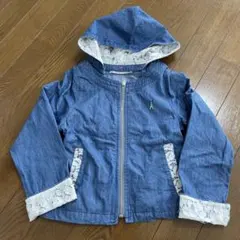 ポンポネットジュニア　アウター　デニムジャケット　フード付