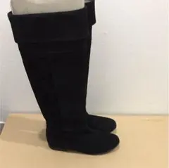 スウェードロングブーツ