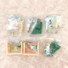 シルバニアファミリー つながるお部屋シリーズ16 緑の家具とすてきなお部屋 全6