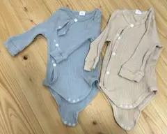 SHEIN リブロンパース 3-6M 2色セット　肌着　60 70