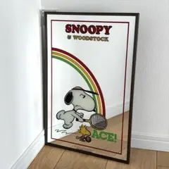 スヌーピー SNOOPY & WOODSTOCK パブミラー ヴィンテージ