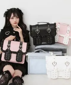 DearMyLove フリル ハートバックル ショルダーバッグのサムネイル