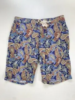 FREAK’S STORE ペイズリー ショーツ ネイビー系 M ハーフパンツのサムネイル