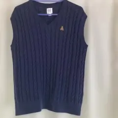 GAP KIDS ネイビー ケーブルニットベストXLサイズ