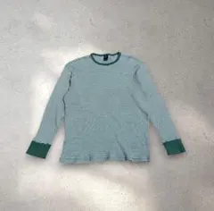 00s OLD GAP 短丈 サーマル ロンt y2k ワッフル生地 - メルカリ
