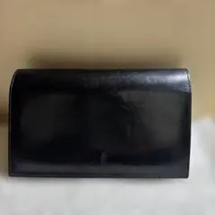 フォーマル黒レザークラッチバッグ