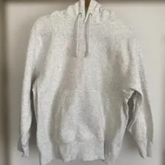 GU 杢グレー フード付き パーカー Mサイズ