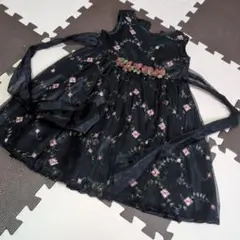 Honey フォーマルドレス 黒 花柄刺繍のサムネイル