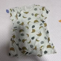 mocmof バナナ柄ロンパース 半袖