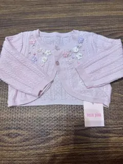 新品未使用　mezzo piano ピンク カーディガン　サイズ70-80