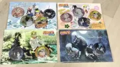 NARUTO メタルバッジ 4セット ナルト サスケ サクラ カカシ グッズ 縁
