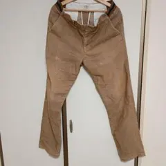 coen 　コーデュロイワークパンツ ベージュ X-LARGE