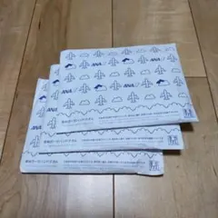 【未開封】ANA ガーゼハンドタオル 飛行機デザイン 3枚セット