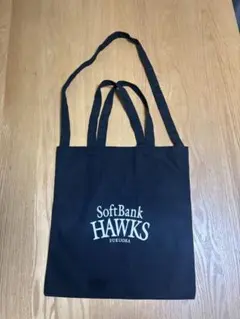 ソフトバンクホークス トートバッグ 黒