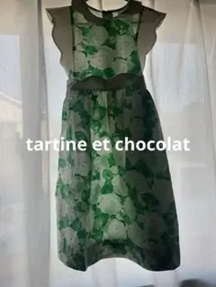 ♡tartine et chocolat ワンピース　白薔薇♡