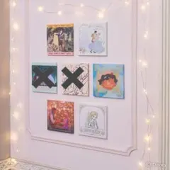 ディズニープリンセス　キャンバスボード 5個セット