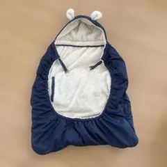 フード付き抱っこ紐ケープ　ネイビー