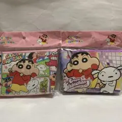 クレヨンしんちゃん ポーチ 2個セット 桃色＆薄紫色のサムネイル