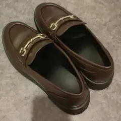 GU ボリュームソール　ビットローファー 　ブラウン