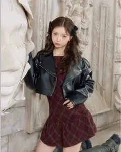 Darich ドロップショートライダースジャケット