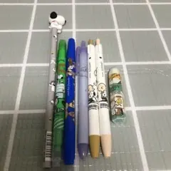 スヌーピー 鉛筆　カラーペン　ボールペン　消しゴムセット