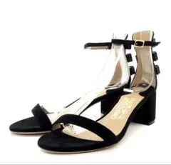 にゃんまげさん専用Ferragamo フェラガモ リボン サンダル ブラックのサムネイル