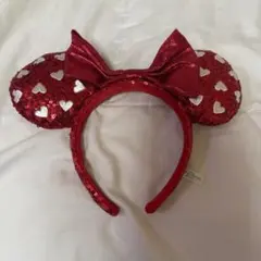 ディズニー　ミニー　スパンコール　カチューシャ