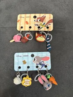 Disney MINISO ニック・ジュディ ストラップ めじるしアクセサリー