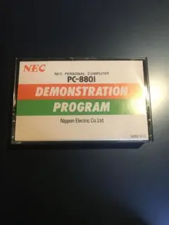NEC PC-8801 デモプログラム カセット