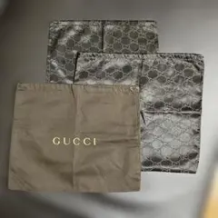 GUCCI 保存袋 3枚セット　巾着のサムネイル