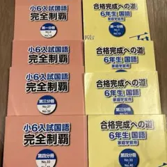 ㉔A 浜学園　合格完成への道 6年生 国語 重要教材❣️ 家庭練習用 浜合格完成への道6年国語(家庭学習用)7冊中の第6分冊(※昔ver.)(裁断済
