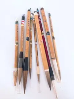 【墨研】純山馬筆◆玉泉堂・精雲堂製 特殊筆3本組◆未使用品◆文房四宝 古玩 和筆 墨研】純山馬筆◇玉泉堂・精雲堂製 特殊筆3本組◇未使用品◇文房四宝