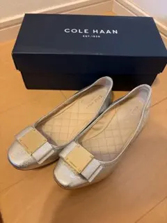COLE HAAN TALI BOW BALLET シルバー 6Bのサムネイル