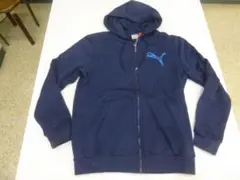 M）紺系）プーマ★フルジップパーカ 583587 フーデッドスウェット フード