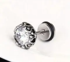 【ラスト1点】ピアス レディース メンズ シルバー シンプル 8mm