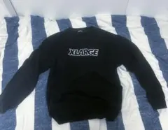 XLARGE ロゴプリント クルーネック スウェット ブラック M