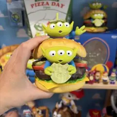 トイ・ストーリー リトルグリーンメン フィギュア(ハンバーガー&ピザ