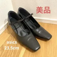 asics GIRO アシックス　ジーロ　23.5 パンプス　黒　就活　事務のサムネイル