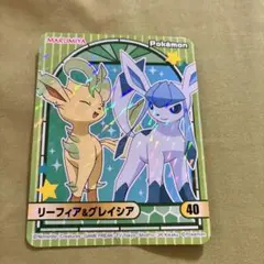 ポケットモンスター　ポケモン　シール　丸美屋　ふりかけ　リーフィア　グレイシアのサムネイル