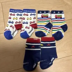 ミキハウス MIKIHOUSE ベビー靴下 11～13cm 3足セット 男児向け