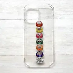 スマホケース　iPhone16 全機種対応　ダルマ　かわいい　ハンドメイドのサムネイル